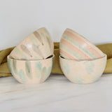 Watercolors Hand Painted Terracotta Bowls - Holistic Habitat 