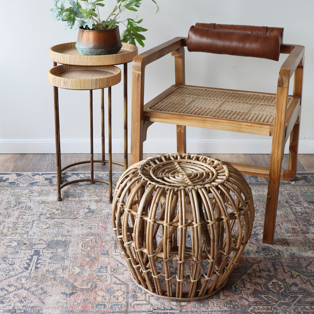 Cali Cane Stool - Holistic Habitat 