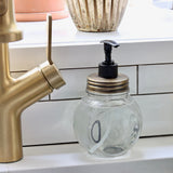 Sellers Soap Dispenser with Antique Brass Lid - Holistic Habitat 