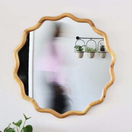 Whimsical Wood Framed Mirror - Holistic Habitat 