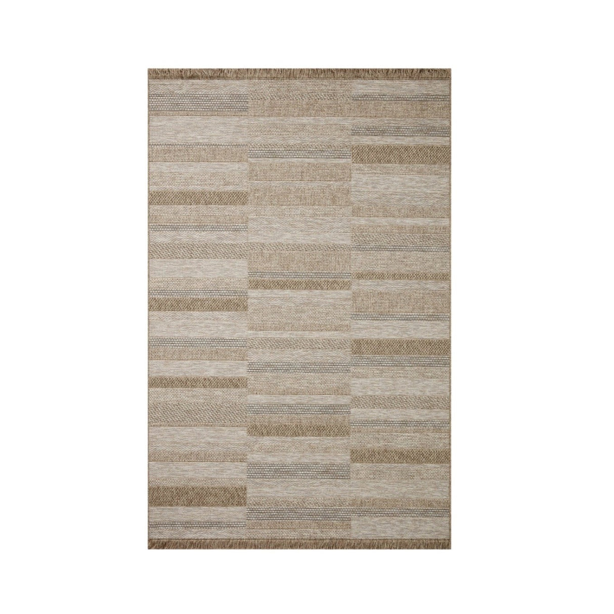 Dawn Rectangles Rug - Natural - Indoor/Outdoor - Holistic Habitat 