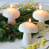 Ivory Mushroom Candles - Set of 4 - Holistic Habitat 