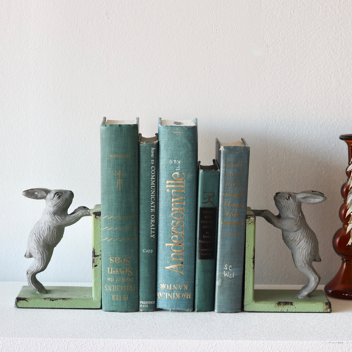 Secret Garden Cast Iron Bunny Bookends - Holistic Habitat 