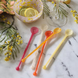 Spring Palette Resin Cocktail Spoons - Set of 5 - Holistic Habitat 