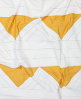 Triangle Duvet Cover - Mustard: Queen - Holistic Habitat 