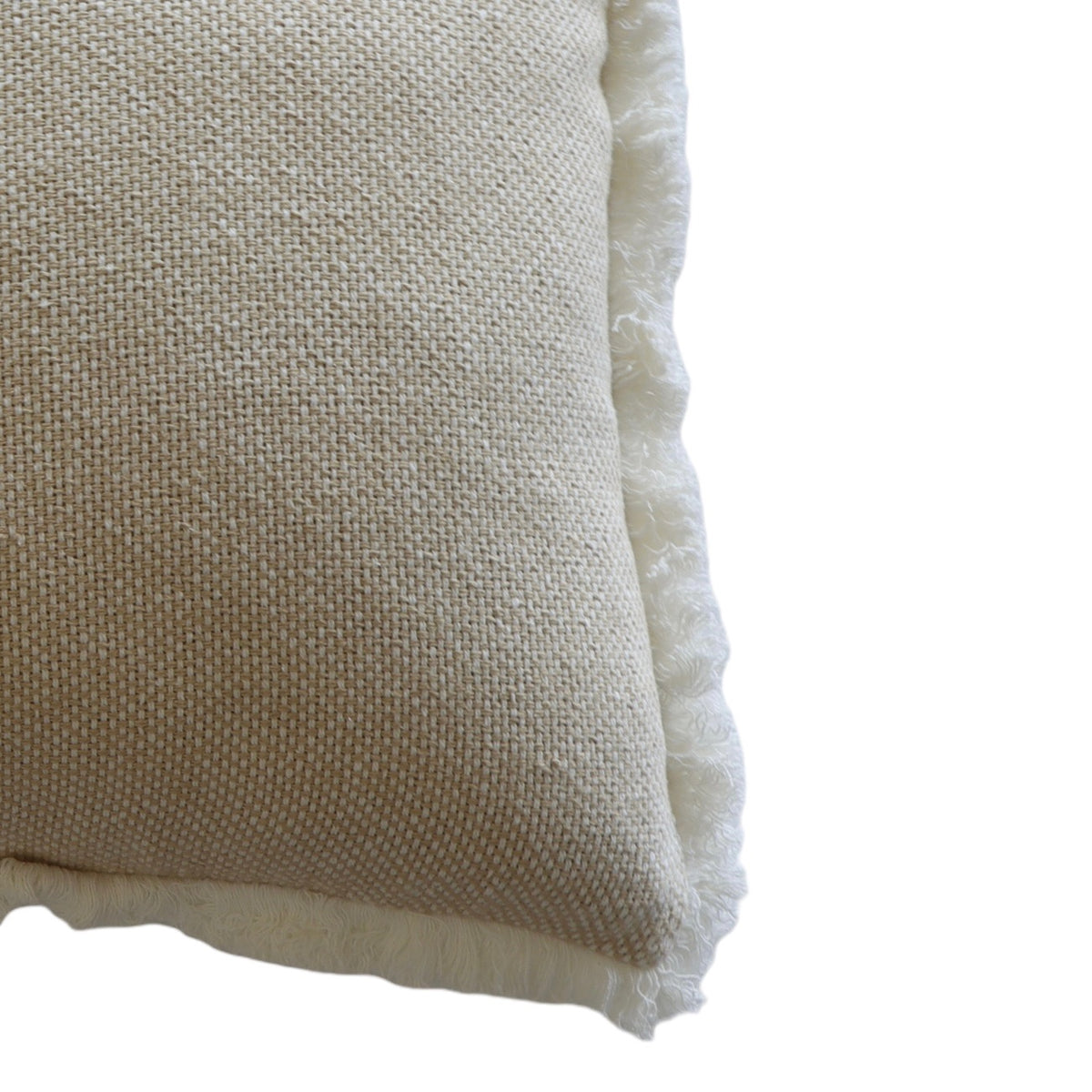 Zachary Oat Textured Woven Pillow Cover - 18 Inch - Holistic Habitat 