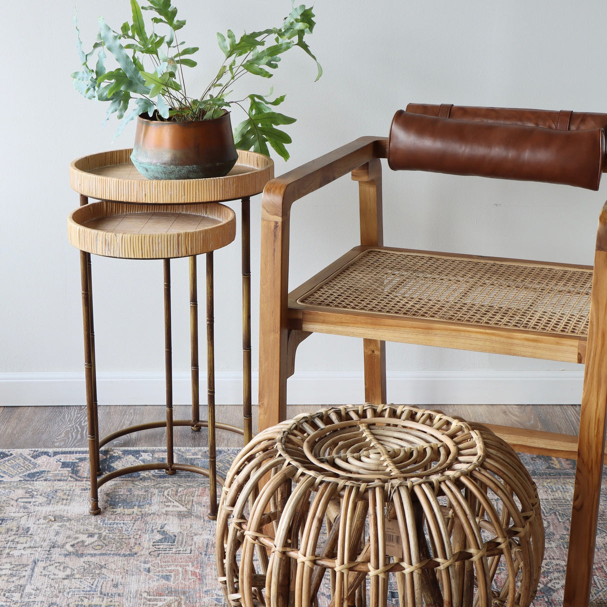 Cali Cane Stool - Holistic Habitat 