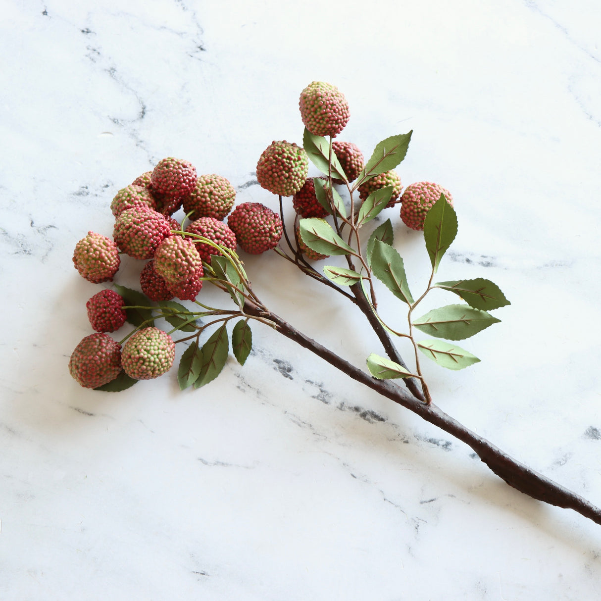 Handmade Faux Fruit Lychee Stem - Holistic Habitat 