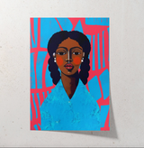 Moriah. Colorful Illustration | Afrocentric Portrait: 8x10 / None - Holistic Habitat