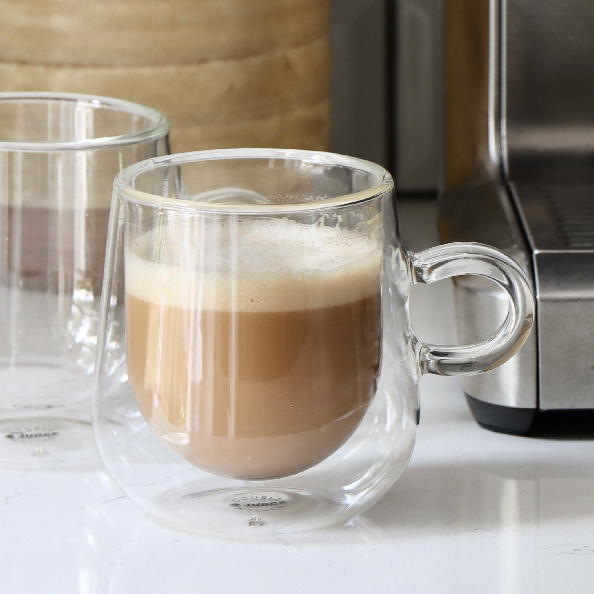 Double Walled Glass Latte Mug - Set of 2