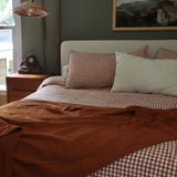 Waffle Weave Cotton Blanket - Terracotta - Holistic Habitat 