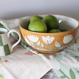 Buttercup Handpainted Stoneware Bowl - Holistic Habitat 