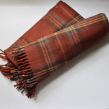 Recycled Wool Blanket in Stewart Royal Antique Tartan - Holistic Habitat 