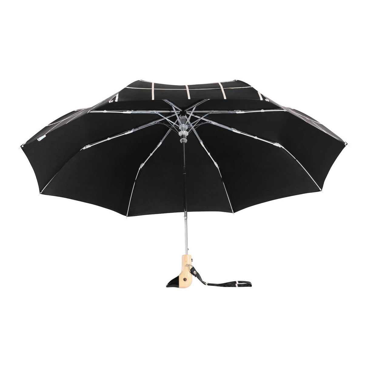 Black Grid Duck Head Umbrella