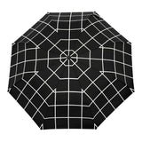 Black Grid Duck Head Umbrella