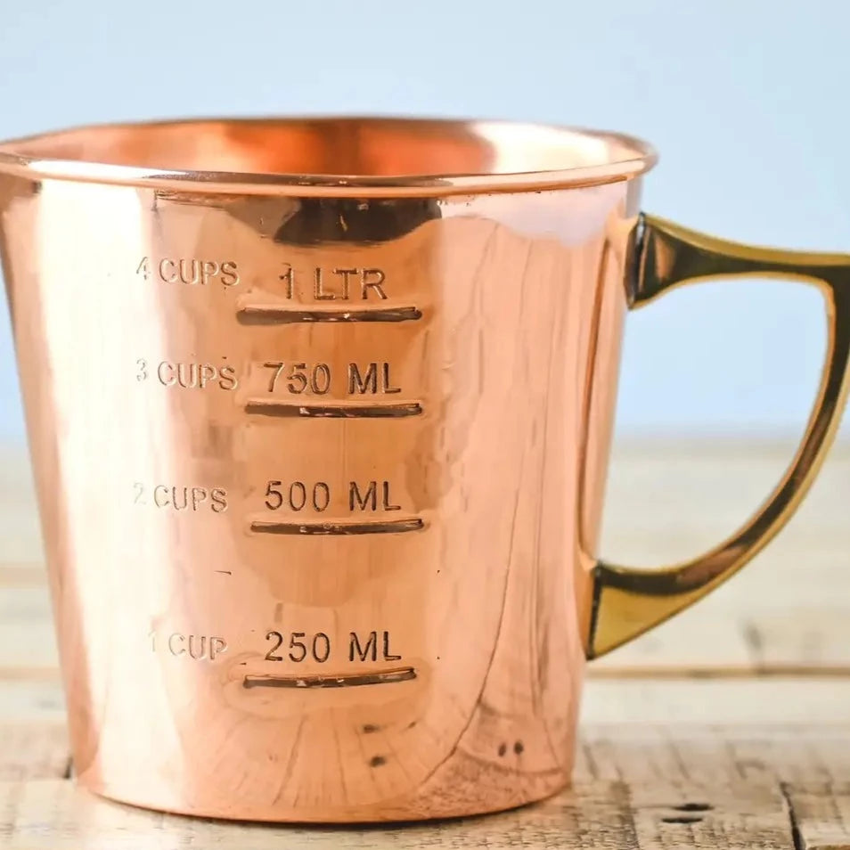 Copper Liquid Measuring Cup - 4 Cup - Holistic Habitat 