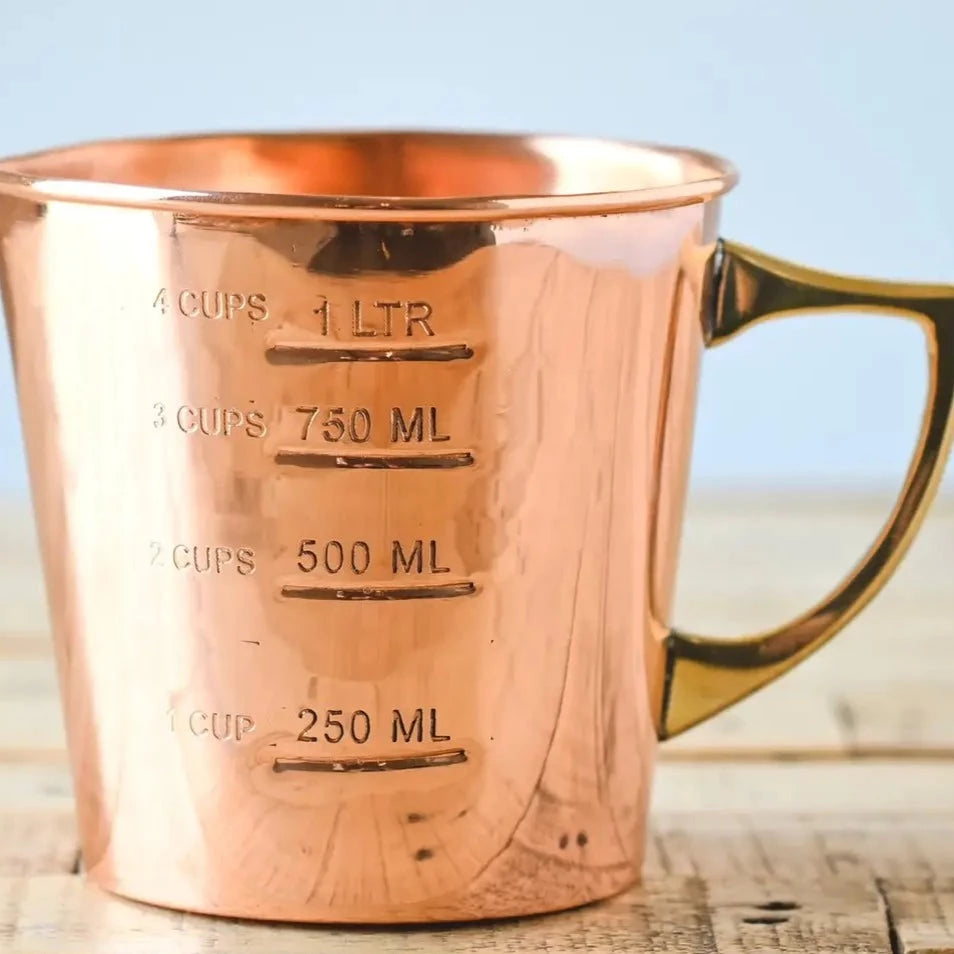 Copper Liquid Measuring Cup - 4 Cup
