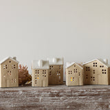 Ceramic Village Luminaries - Set of 5 - Holistic Habitat 