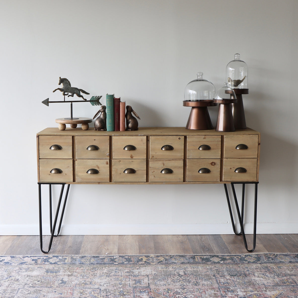 Modern Apothecary Wooden Console - Holistic Habitat 