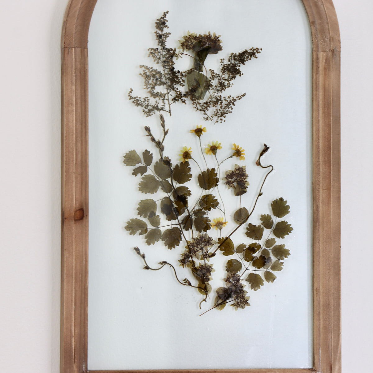 Field of Flowers - Arched Botanical Pressed Flower Art