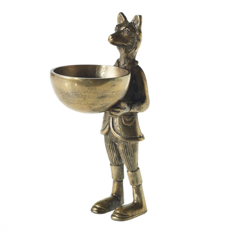 Eloise Gold Fox Dish Stand - Holistic Habitat 