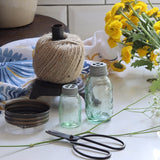 Tiny Mason Jar With Flower Frog - Holistic Habitat 