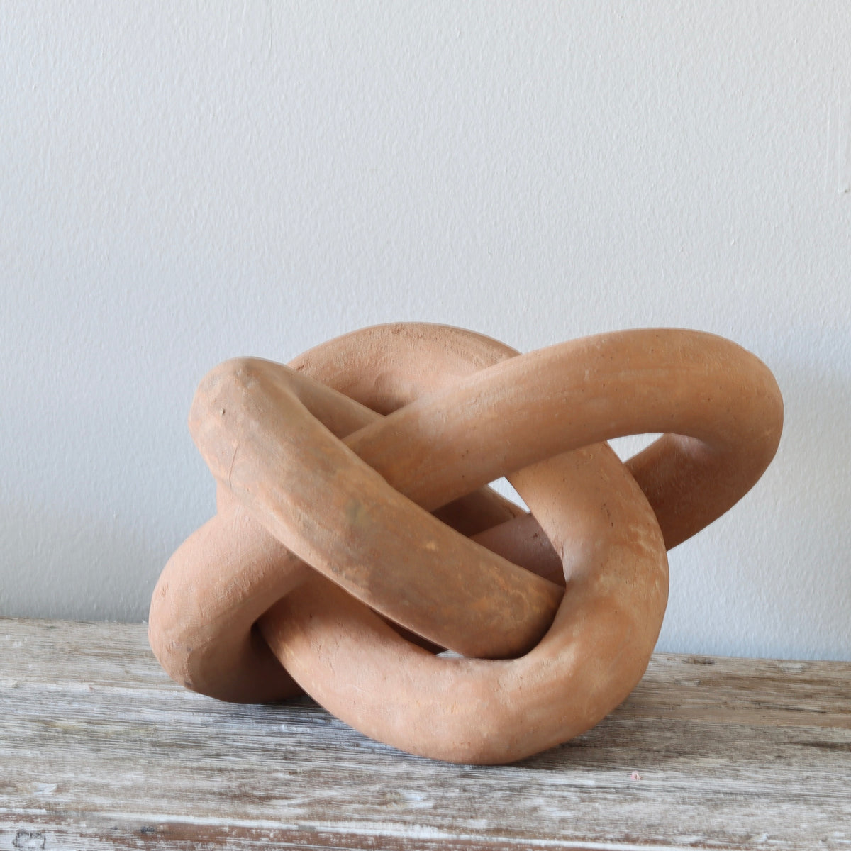 Linked Loops Terracotta Sculpture - Holistic Habitat 