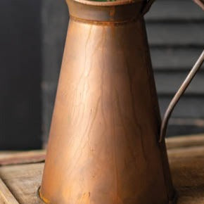 English Countryside Copper Finish Pitcher Vase