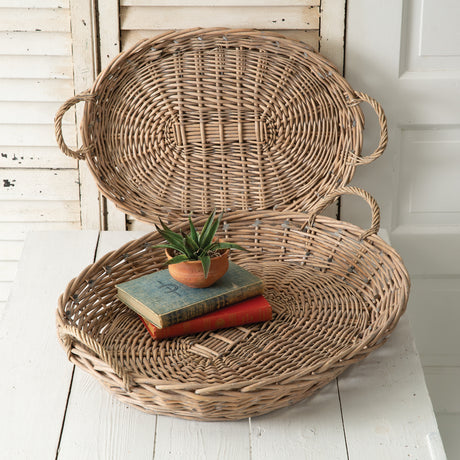 Abilene Oval Large Wicker Tray Set (Copy)