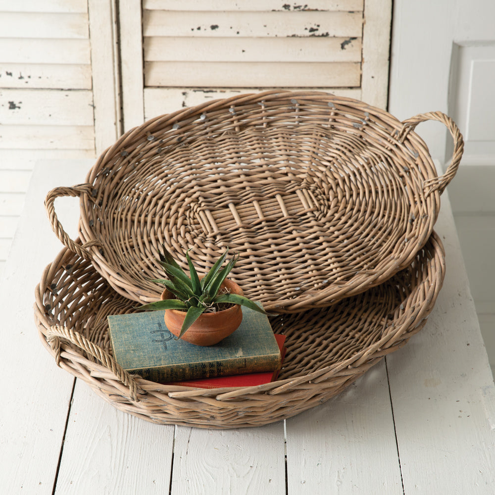 Abilene Oval Large Wicker Tray Set (Copy)