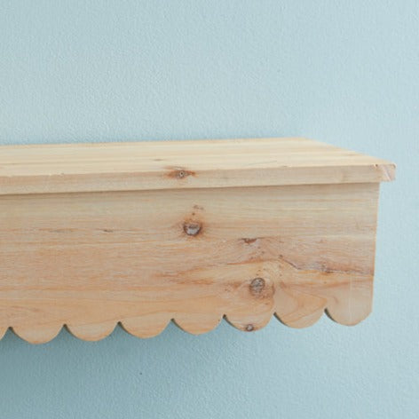 Smitten For Scallops Wooden Shelf