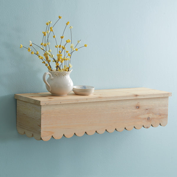 Smitten For Scallops Wooden Shelf