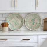 Fern Meadow Hand Painted Terracotta Plates - Set of 2 - Holistic Habitat 