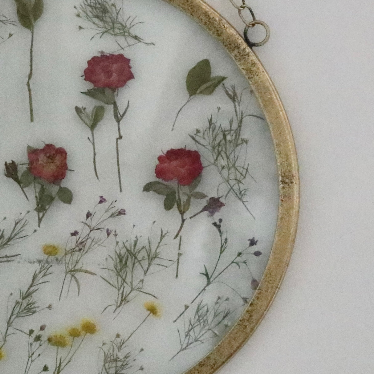 Wild Flower Fields - Glass Pressed Flower Art