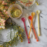 Spring Palette Resin Cocktail Spoons - Set of 5 - Holistic Habitat 