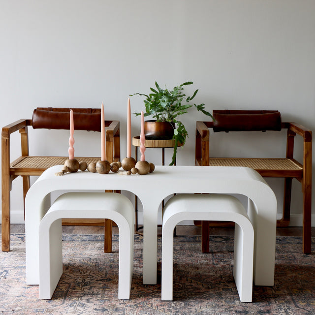 Leandra Coffee Table with Nesting Tables - Holistic Habitat 