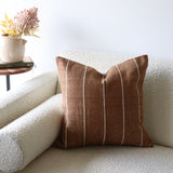 Mable Striped Sienna Pillow Cover