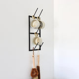 Black Mug Rack - Wall Organizer - Holistic Habitat 