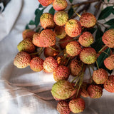 Artificial Fruit Lychee Stem 27" Tall: One Stem - Holistic Habitat 