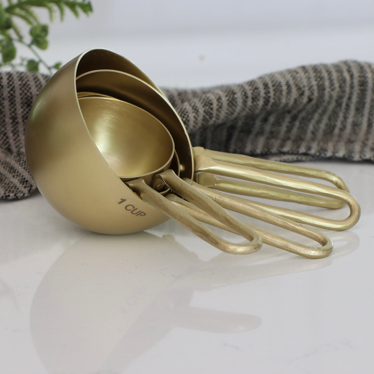 Forged Brass Measuring Scoops - Set of 4 - Holistic Habitat 