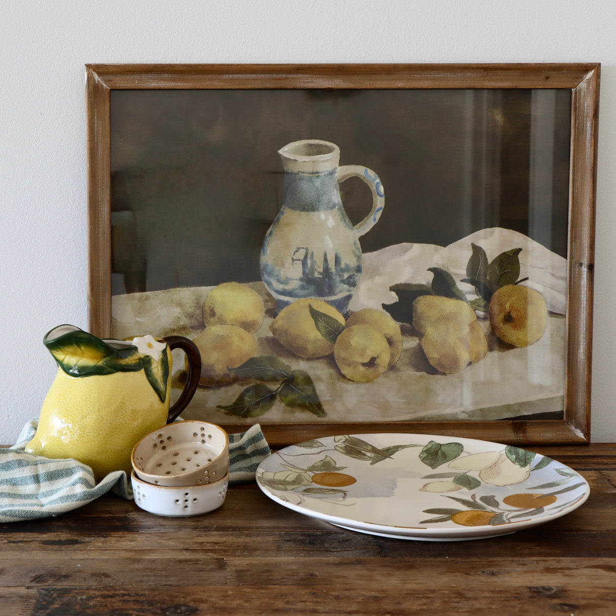 Citrus Trees Stoneware Platter