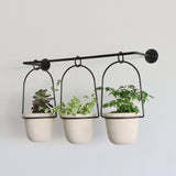 Millie Hanging Pots with Metal Rack - Holistic Habitat 