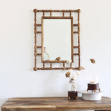 Folk Art Spindle Mirror - Holistic Habitat 