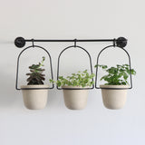 Millie Hanging Pots with Metal Rack - Holistic Habitat 