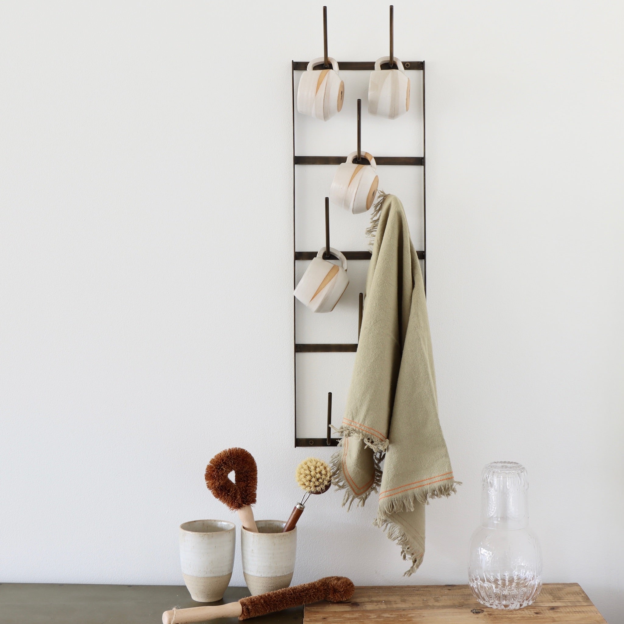 Small wall mug rack sale