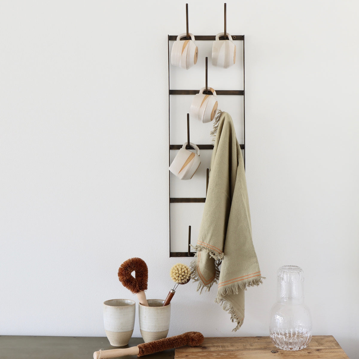 Hang it Up Ledge Shelf with Hooks, Holistic Habitat