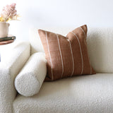 Mable Striped Sienna Pillow Cover