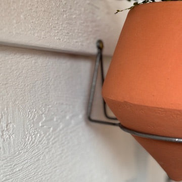 The Minimalist Holistic Habitat Raw Terracotta Wall Planter - Holistic Habitat 