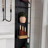 Shadowbox Tall Metal Wall Shelf