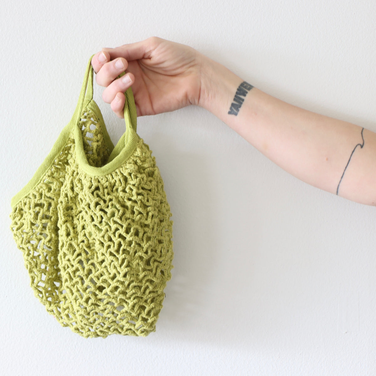 Cotton Crochet Market Bag - Holistic Habitat 